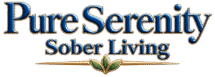 sober living crest word logo