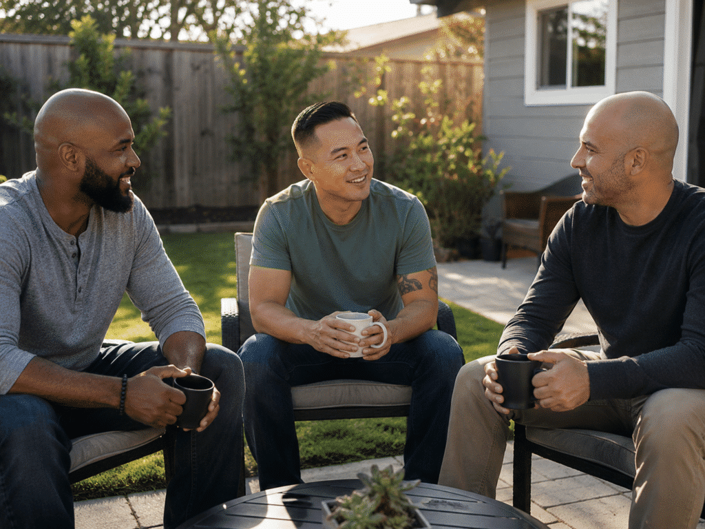 Residents connecting through peer support in a recovery housing environment