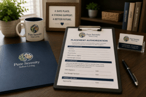 Agencies & Partners Placement authorization paperwork for recovery housing
